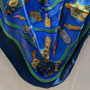 Amazing Vtg HERMES Silk Scarf QU'IMPORTE LE FLACON, Artisan Catherine Baschet